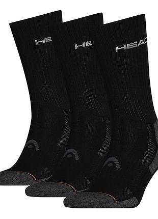Шкарпетки head performance crew 3ppk unisex чорний унісекс 35-38