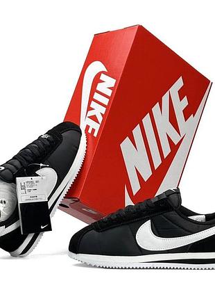 Женские кроссовки nike cortez w черные стильные найк кортез замшевые на каждый день лето весна вьетнам 37