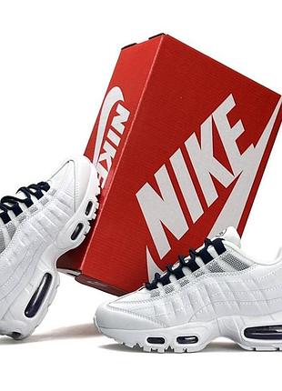 Жіночі кросівки nike air max 95 білі кроси для прогулянки найк аїр макс текстильні на літо в'єтнам
