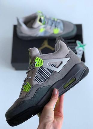 Мужские кроссовки nike air jordan retro 4 кроссы найк аир джордан ретро для мужчин кожа найк удобны 44