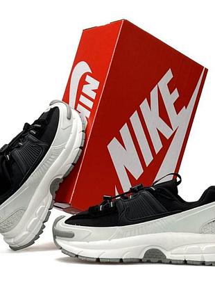 Мужские кроссовки nike zoom vomero roam черно белые найк зум вомеро текстильные легкие кроссы на весну лето с амортизацией 43