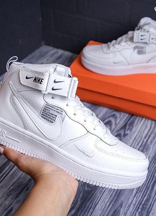 Nike air force 1 white black — кроссовки унисекс (39 / 25 см) для мальчика 37