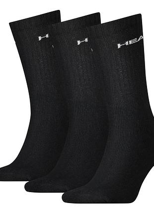 Шкарпетки head crew 3ppk unisex чорний унісекс 35-38
