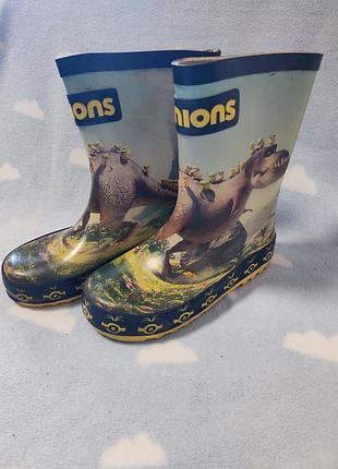 Сапоги резиновые minions, 18 см.