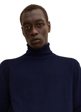 Кофта cosy turtle neck knitter 1032279-13160 tom tailor l темно-синій 1032279-13160 3