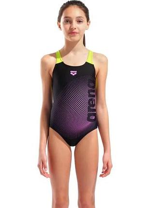 Купальник слитный для девушек arena dim light swimsuit swim pro ba