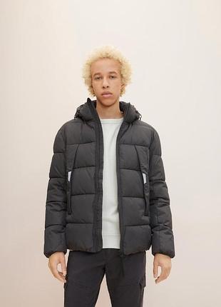 Куртка puffer jacket 1032429-29999 tom tailor m чорний 1032429-29999