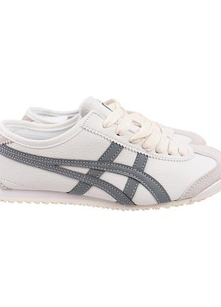 Кроссовки женские asics белые натуральная кожа, 37