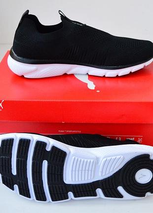 Puma black white мокасини 4
