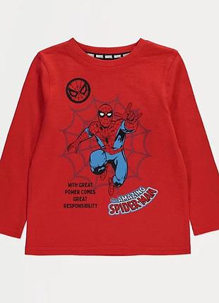 Футболка з довгими рукавами та графічним слоганом marvel spiderman
