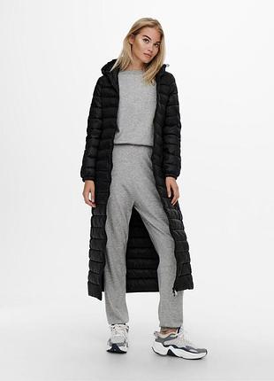 Жіноче пальто онлі оригінал only onlnewtahoe x-long coat cs cc otw 15232995-black only xs чорний 15232995-black