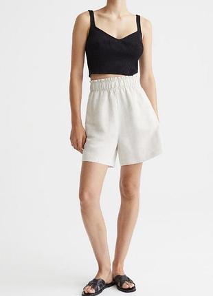 Лляні шорти h&m🌿