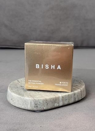 Рассыпчатая фиксирующая пудра с эффектом мягкого фокуса bisha essential setting powder в оттенке tokyo translucent