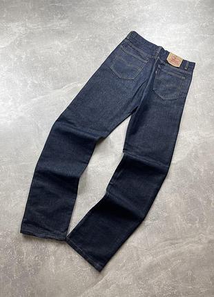 Джинсы levis 501 xx raw denim сырая джинса тёмно синие