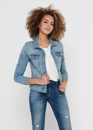 Куртка джинсова onltia life dnm jacket bb lb bex179 noos 15177241 light blue denim only 40 блакитний 15177241lightbluedeni