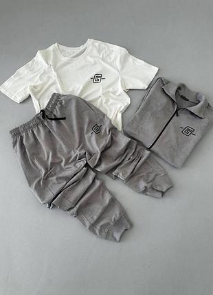 Мужской спортивный костюм тройка на весну, размеры: m l xl 2хл