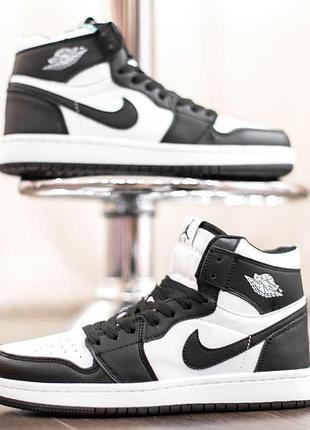 Nike air jordan 1 retro white black - мужские кроссовки (45 / 28,5 см)