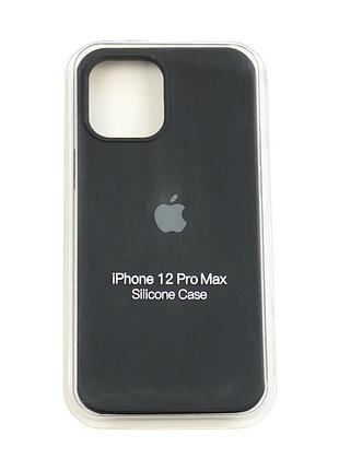 Чохол силіконовий протиударний для iphone 12 pro max чорний