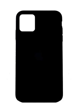 Чохол силіконовий протиударний для iphone 11 чорний silicone case full cover