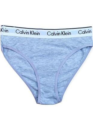 Жіночі трусики-сліпи calvin klein бавовняні s, сірий