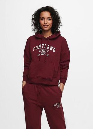 Худи onlcollege life l/s hood swt 15235558 cabernet only xl бордовый 15235558cabernet xs