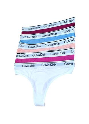 Женские трусики-бикини, набор из 5 штук calvin klein. маломерят m