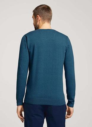 Кофта basic crew neck sweater 1027299xx1028733 tom tailor xxl темно-синій 1027299xx1028733 2