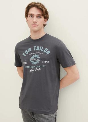 Футболка 1037735-10899 tom tailor l темно-серый 1037735-10899 m