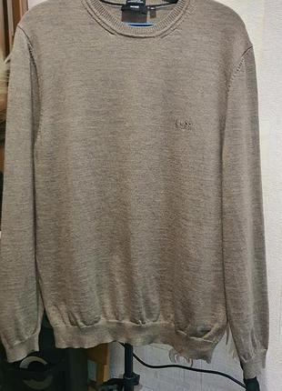 Джемпер hugo boss из мериносовой шерсти, xl.