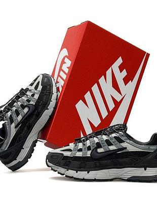Модні жіночі кросівкиі nike p-6000 чорні кроси замшеві найк повсякденні повітропроникний текстиль взуття на весну літо 39