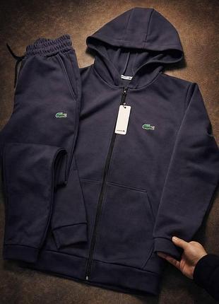 Спортивный костюм lacoste | лакоста дабл фейс | весна графит