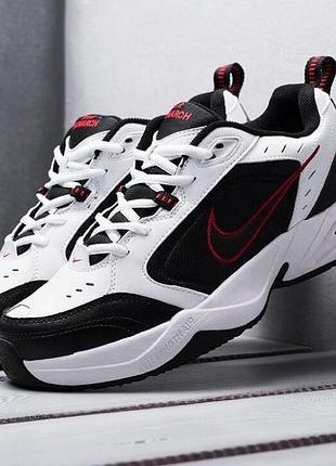 Кроссовки nike air monarch 4 black white мужские