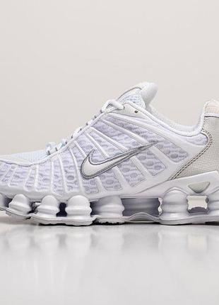 Nike shox tl white кроссовки женские nike air max shox 38