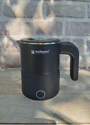 Электрочайник дорожный hoffmans hm-2561 0.8 л 1000 вт черный