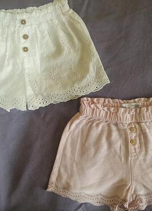 Шорты-юбки детские для девочки zara разных цветов новые