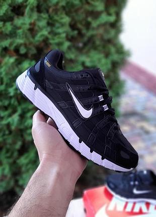 Зимние термо кроссовки nike p-6000 черные на белой низкие женские зимние кроссовки найк р-6000