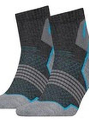 Носки head hiking quarter 2p unisex серый, синий унисекс 35-38