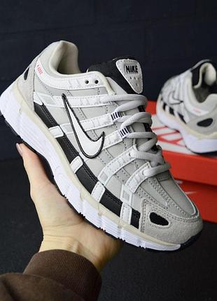 Зимние термо кроссовки nike p-6000 серые с белым низкие женские зимние кроссовки найк р-6000 41(26см)