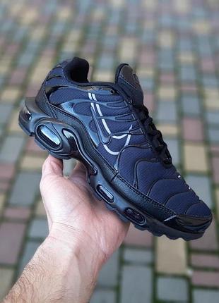 Чоловічі кросівки nike air max tn air темно сірі з чорним кросівки найк аір макс тн 44(28см)