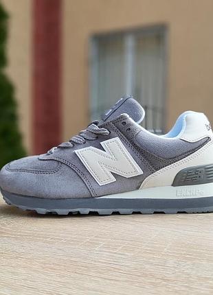 N1w balance 574 серые белая n