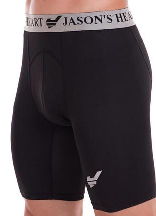 Шорты компрессионные мужские jasons sport co-7177-bk, цвет чёрный, размер (эвропа) - m co-7177 xl