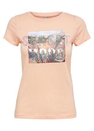 Футболка onllux life fit s/s top box jrs 15231606-peach melba only m персиковый 15231606-peach melba s