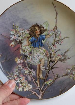 Коллекционная винтажная тарелка heinrich/villeroy &amp; bosh the blackthorn fairy 1989 г.