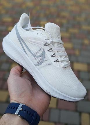 Жіночі літні легкі кросівки nike air zoom pegasus білі з сірим весіння кросівки найк зум 38(23.5см)