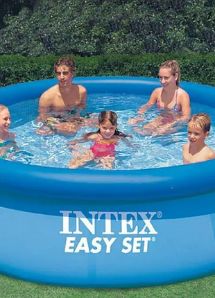 Надувний безкаркасний круглий басейн intex 28132 (366-76см, 5621 л, фільтр-насос 230v)