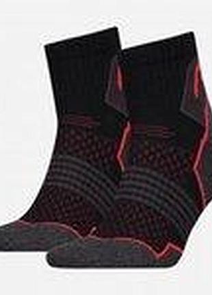 Носки head hiking quarter 2p unisex черный, красный унисекс 35-38