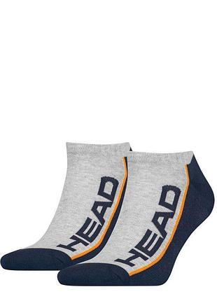Шкарпетки head performance sneaker 2ppk unisex синій, сірий унісекс 35-38