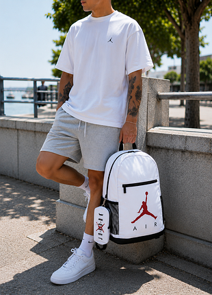 Стильний рюкзак джордан air jordan (оригінал) +пенал  привезен з європи