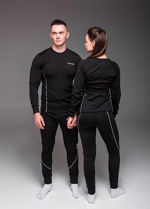 Мужская черная термобелье, эластичная, s,m,l,xl