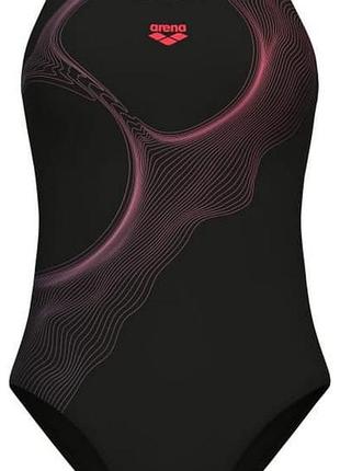 Купальник слитный для женщин arena ripples swimsuit u back b черный жин 38 009500-590